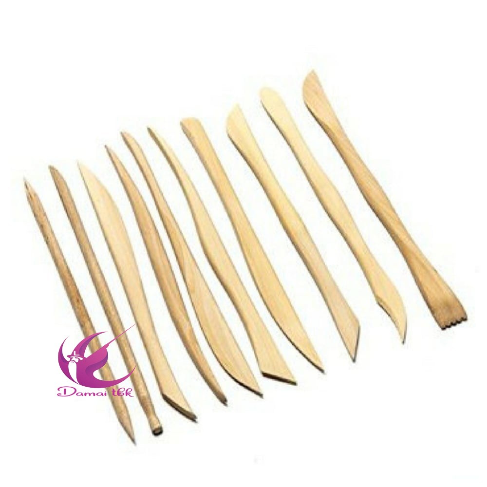 

V-Tec ALAT CLAY KAYU TYPE NS 036 MINI MODELLING TOOLS ISI 10