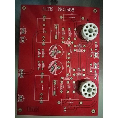 1set PCB preamp tube 6SN7 LS58 LITE Hong Kong Import