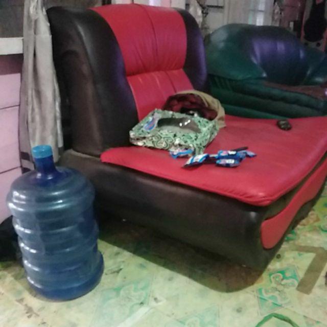 Eb Tradisional Kemeja Batik Semi Sutra Biru Liris Daun Kombi Lengan Panjang