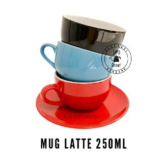 Mug Latte Cappucino 250ml bahan Keramik