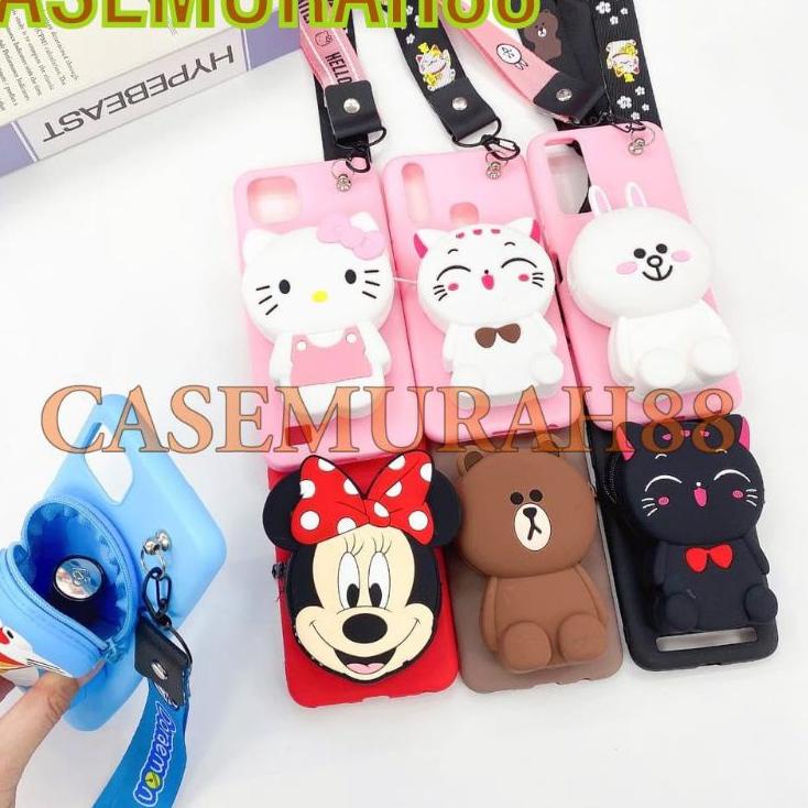 (oxog -803) REALME C1 C2 C11 C12 C15 C20 C21 C25/SOFT CASE KARAKTER/BONEKA DISNEY DOMPET KOIN/COIN +