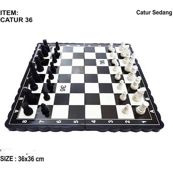 mainan papan catur jumbo 40cm chess board XL large high quality