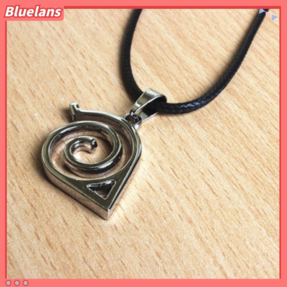 Bluelans Unique Unisex Metal Anime Naruto Logo Pendant Necklace Cosplay Hokage Accessory