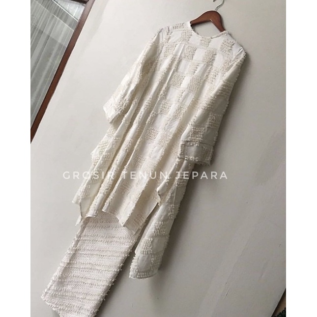 SET ROK SPAN KEBAYA TENUN BULU VISCOSE PREMIUM