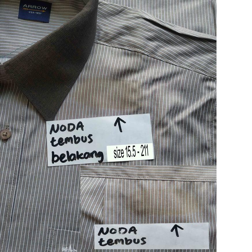 BiG PROMO Kemeja Pria Reguler Fit Lengan Panjang Arrow Size 15.5 Diskon,.,..