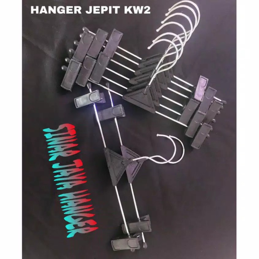 Hanger Jepit hitam kw2 harga PERLUSIN