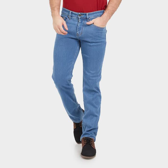 Kualitas Terbaik JB Boss Jeans Celana Biru Polyring Stretch Regular Fit - Biru, 31 DISKON