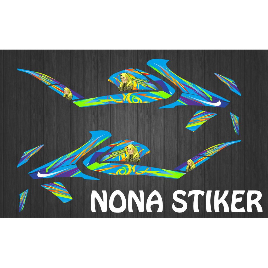 STIKER STRIPING DECAL VIXION R WANITA HIJAB