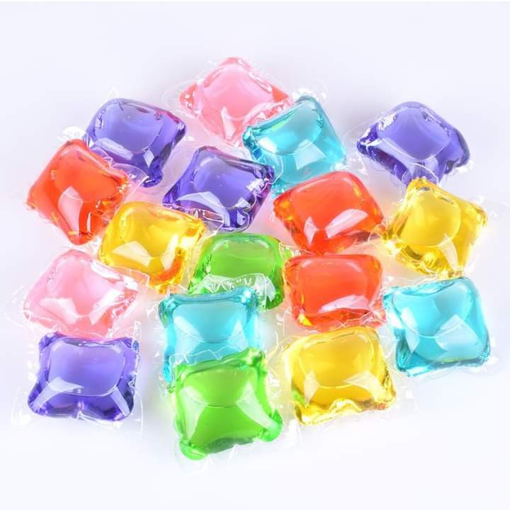 50PCS Deterjen Laundry Gel Ball Bead Wangi Sabun Cuci Laundry Warna- Random Acak