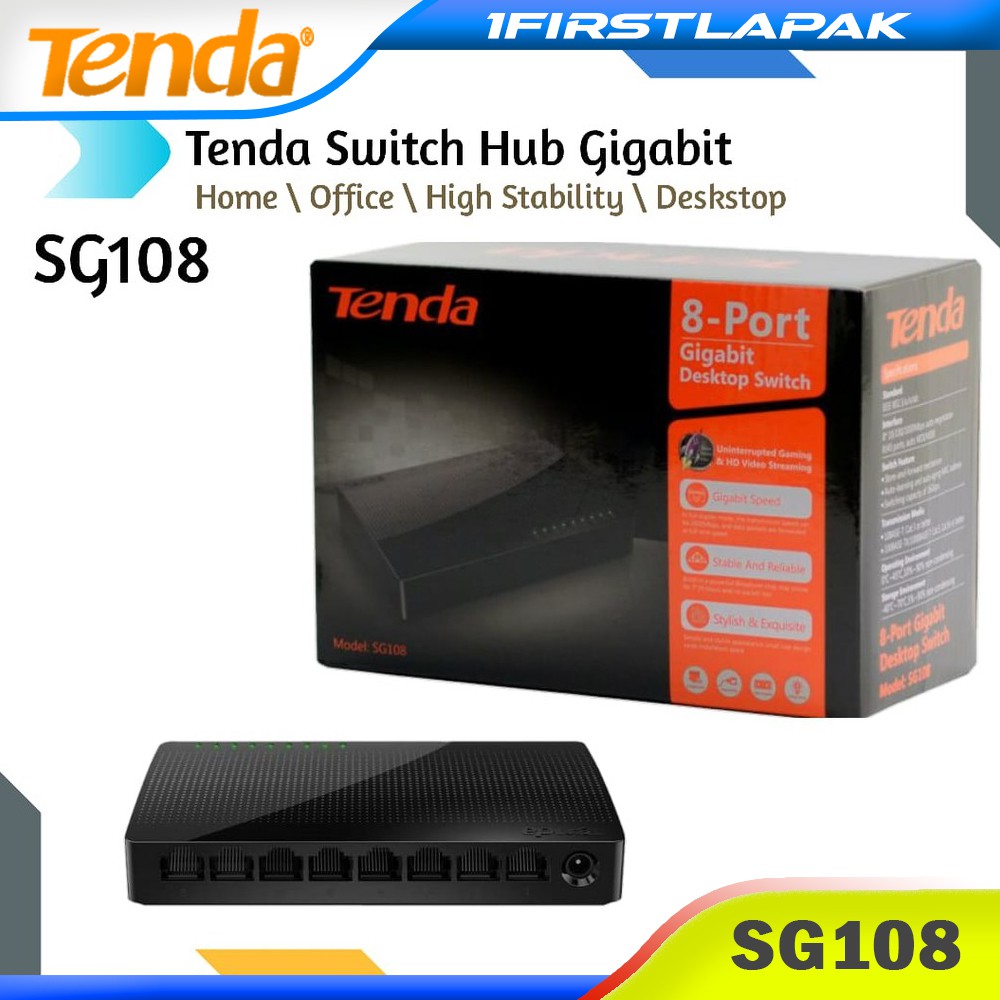 tenda switch hub 8 port gigabit