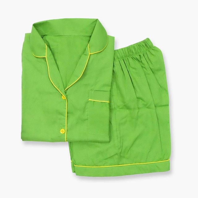 Cotton Green Pajamas Shopee Indonesia