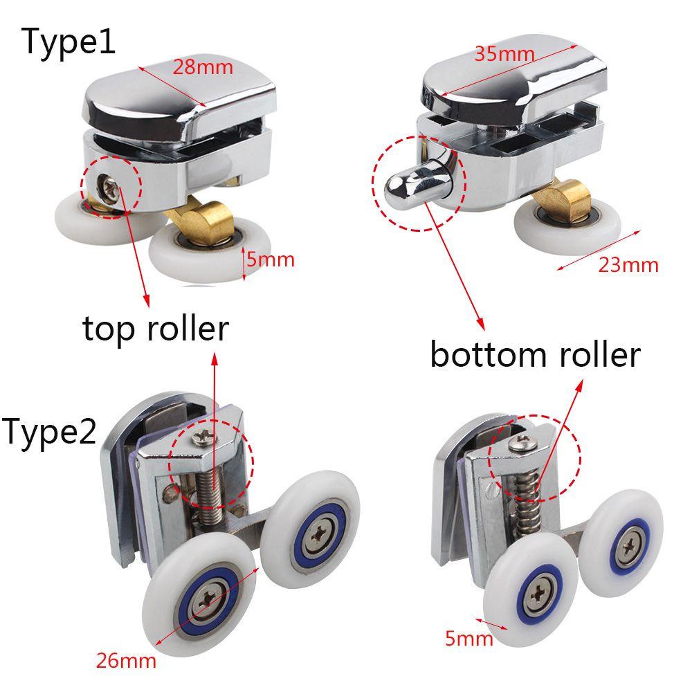 Wonder Shower Door Roller Aksesoris Tahan Lama Sliding Wheel Runners