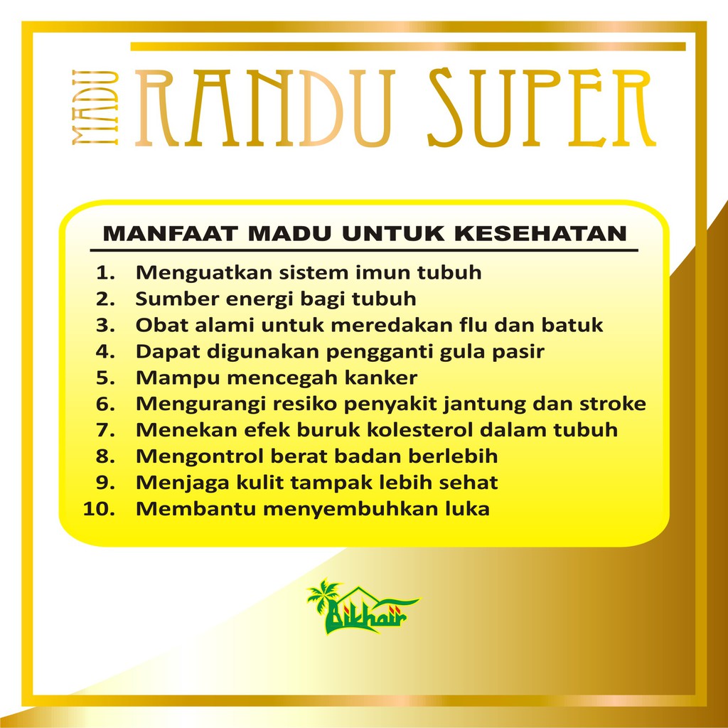 MADU RANDU/MADU ASLI /MADU MURNI