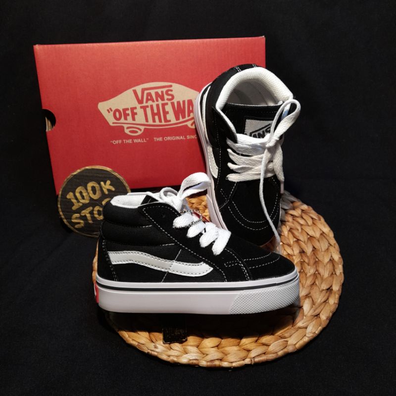 sepatu anak laki laki perempuan sk8 high sneakers kids sepatu sekolah anak