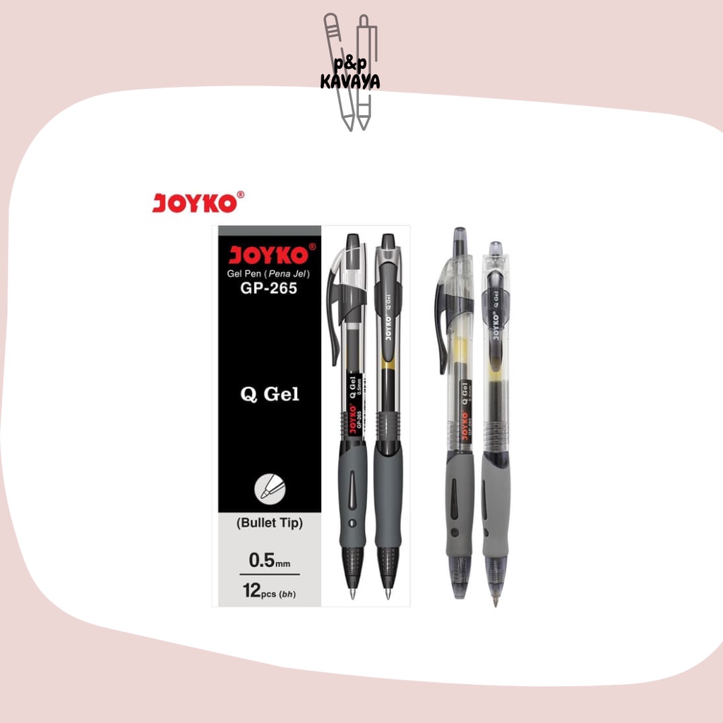 

Gel Pen Pulpen Pena Joyko GP-265 Q Gel 0.5 mm