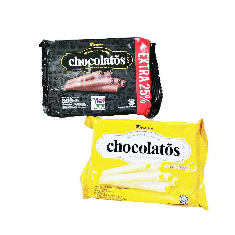 Chocolatos Wafer Roll MINI Dark / Sweet Cheese 27 Gram