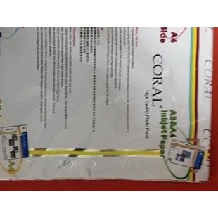 

Kertas Photo Inkjet Photo Paper Coral Double Side Matte A4 140 Gsm