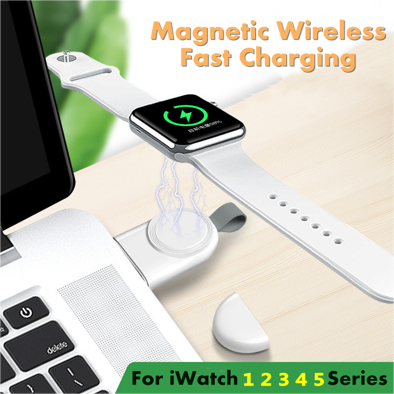 Hot Sale/[Upgraded] for Apple Watch Wireless Charger, Charger iWatch Magnet Portable Untuk Travel Outdoor, Untuk Apple Watch Series12345