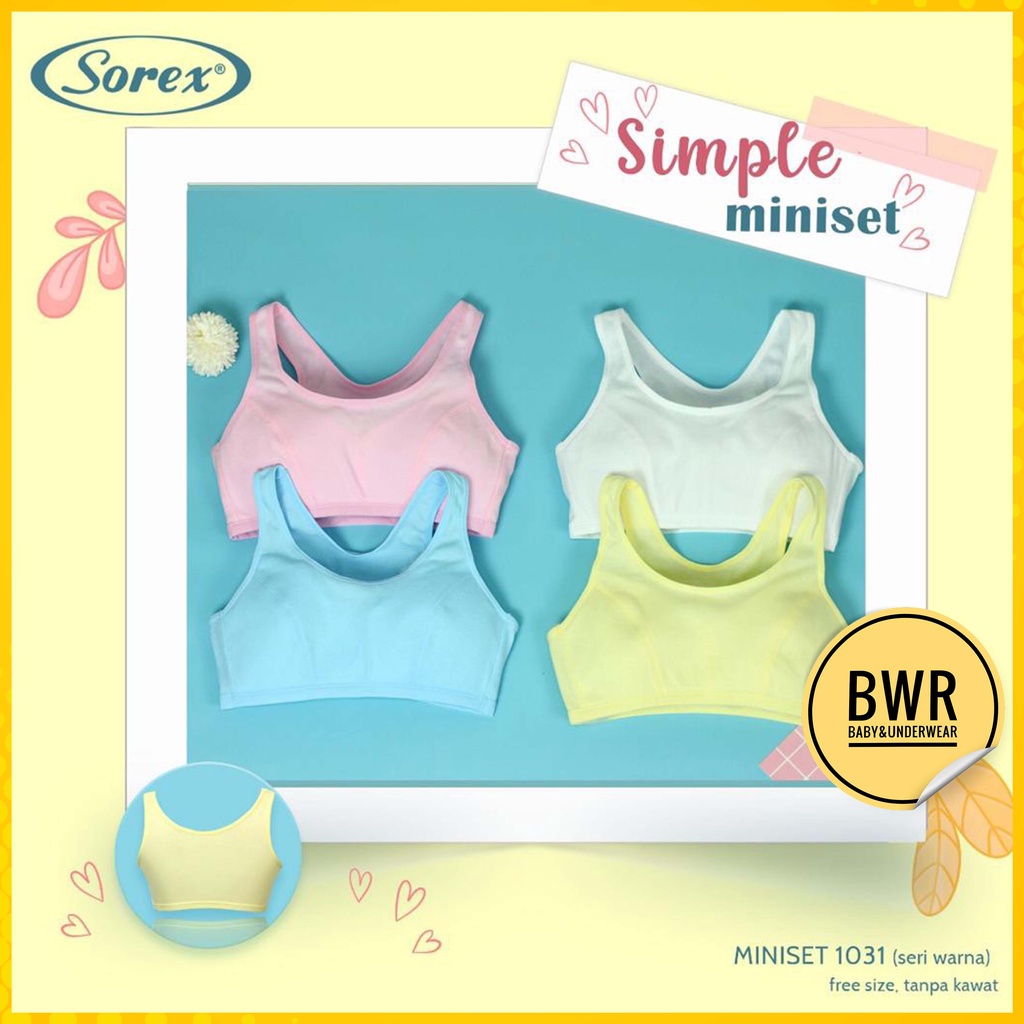Miniset Sorex Remaja Y1031 Rainbow / Miniset Remaja ABG Perempuan Tali Lebar y 1031 - Bwr