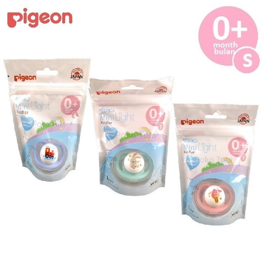 Empeng Pigeon Mini Light Silicone Pacifier Empeng Bayi Newborn