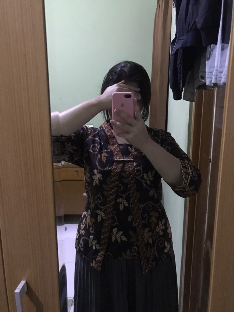 Atasan Batik S.m.l.xl.xxl.3l.4l.5l Blouse Batik Wanita Motif Mahabaten