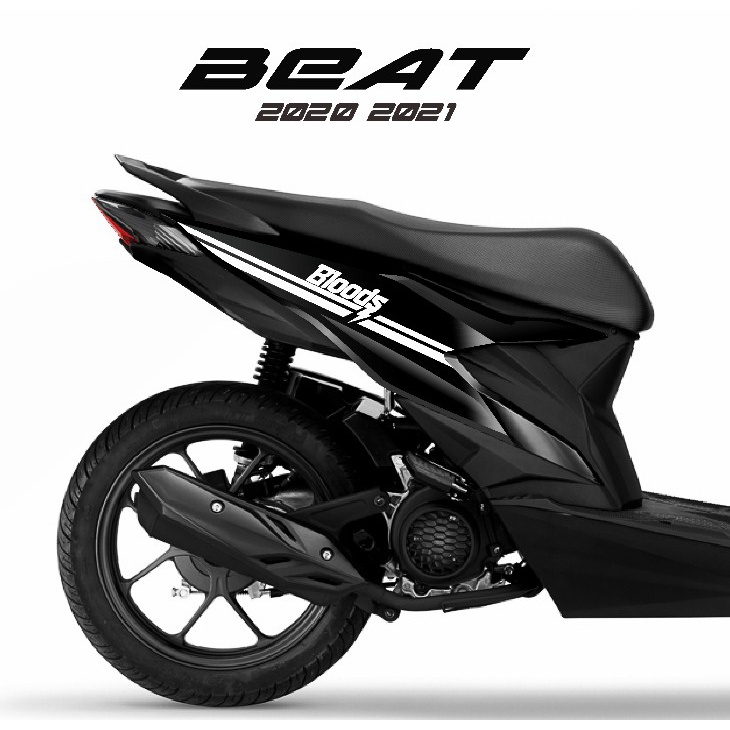 Stiker Sticker Cutting Cuting Kating Honda Beat New Street Delux 2020 2021 2022 Grafis Bloods Garis 