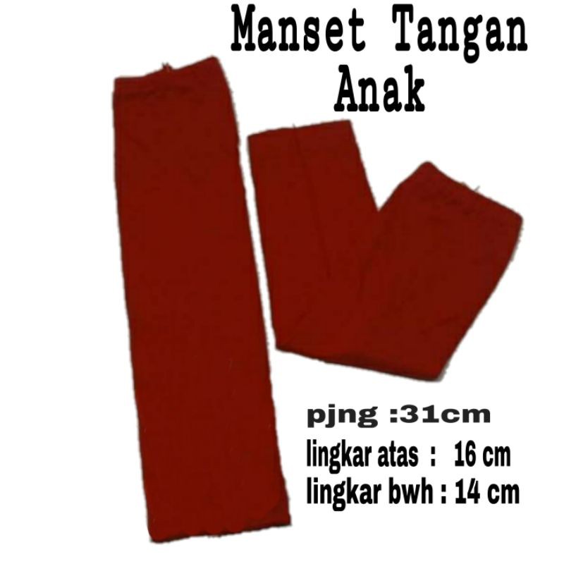 Manset Tangan Anak Manset Lengan Anak Rayon Premium