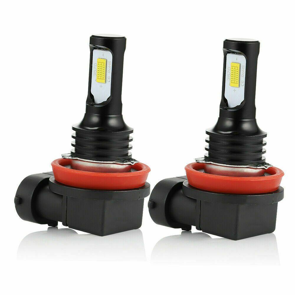 Populer 2Pcs/Set Lampu Kabut Mobil 80W 8000K Terang LED Super Terang Hi/Low Kit Beam DRL