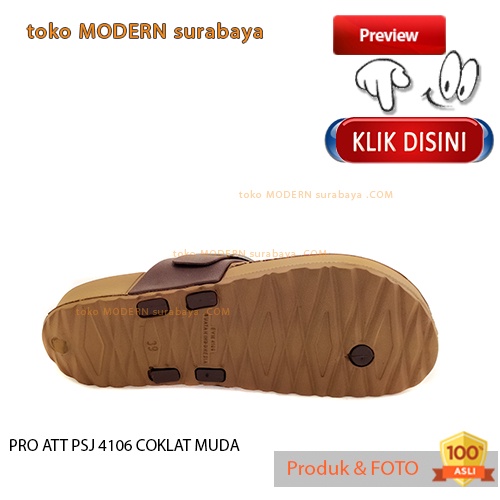 PRO ATT PSJ 4106 COKLAT MUDA sandal pria casual sandal jepit karet