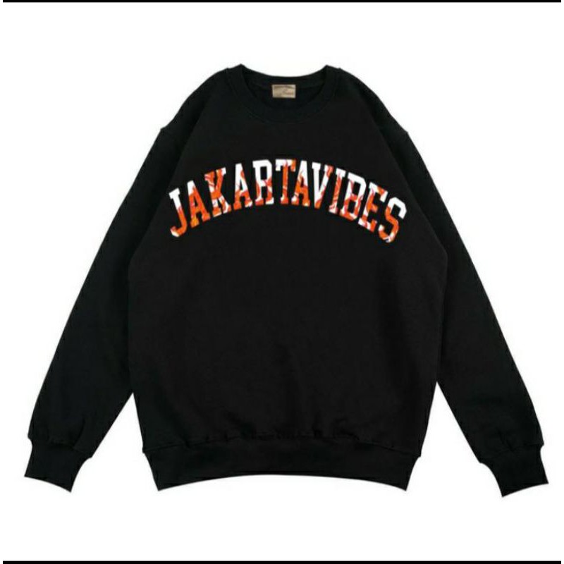 Crewneck Jakarta vibes Gigi Ajim Vol II & Logo Vol 1