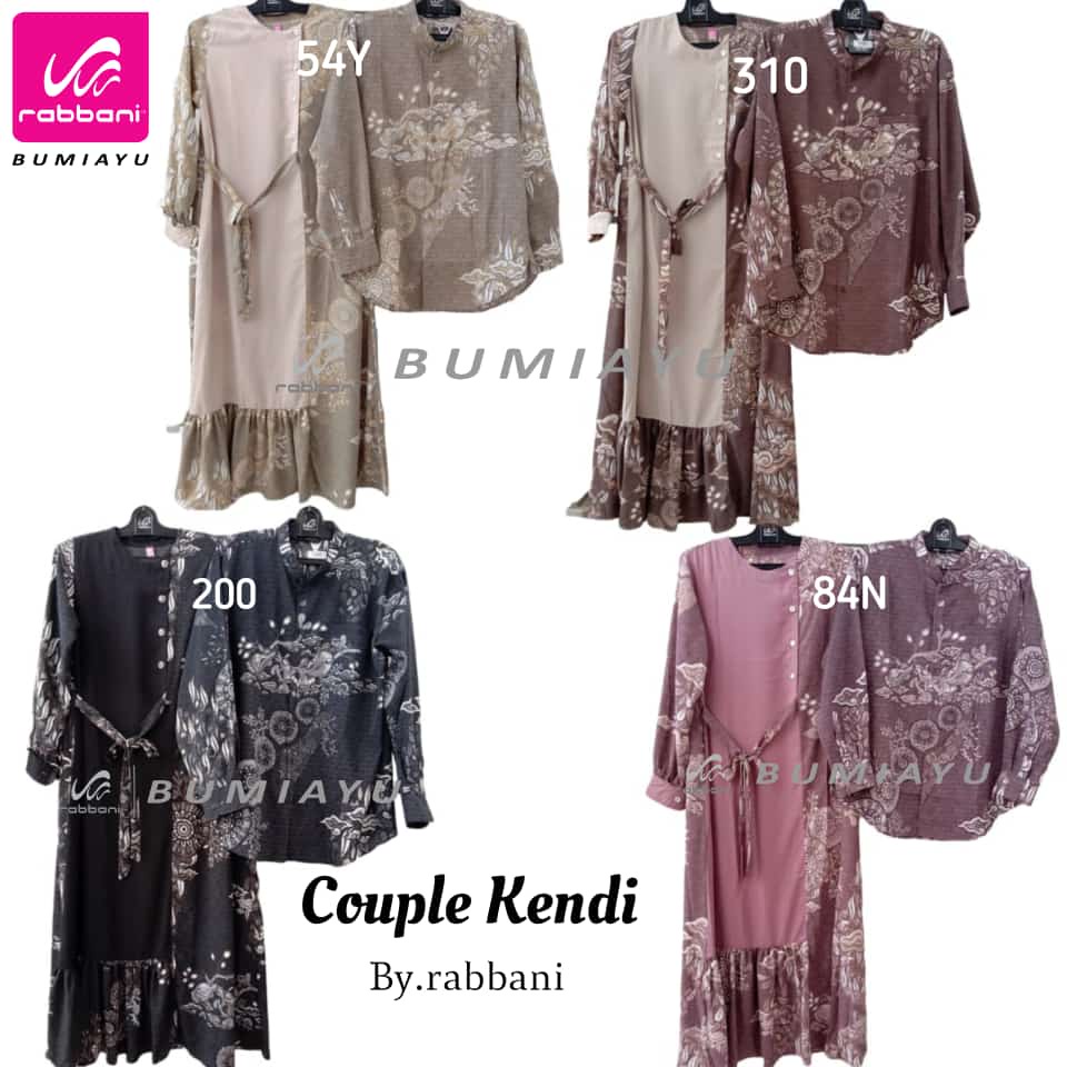 (JATENG) COUPLE KENDI RABBANI / COUPLE RABBANI / DRESSLIM KENDI / KEMKO KENDI RABBANI ORI