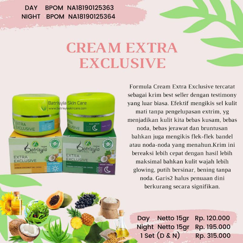 

BATRISYIA CREAM EXTRA EXCLUSIVE