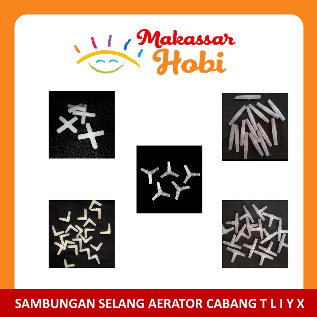 Sambungan Selang Udara Aerator Cabang T L I Y X Konektor Sok Aquarium