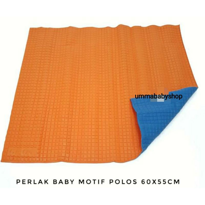 Perlak Bayi Polos Tebal Antibocor 55x60cm Bolak Balik Random