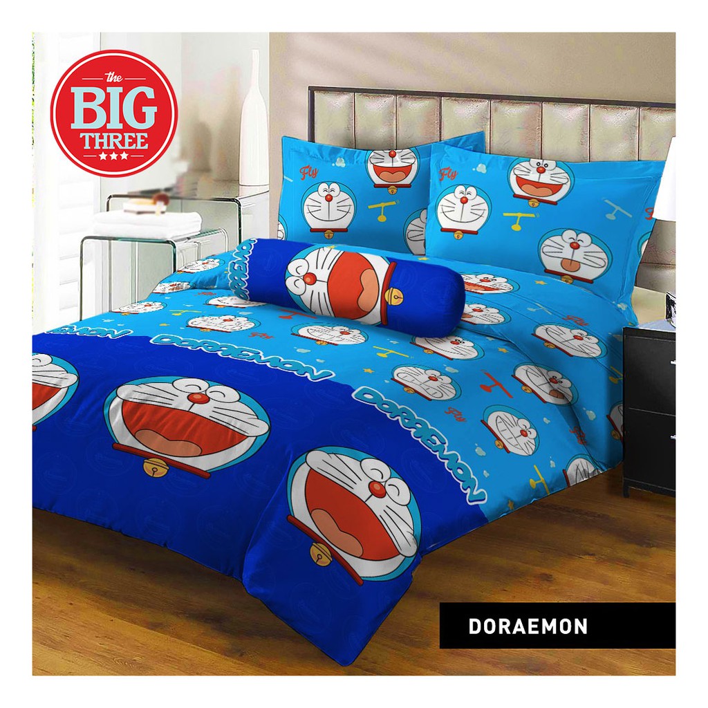 Lady Rose Bedcover Sprei Rumbai 180x200 Motif Doraemon Fly Ladyrose King 180 Kucing Robot Bc Shopee Indonesia