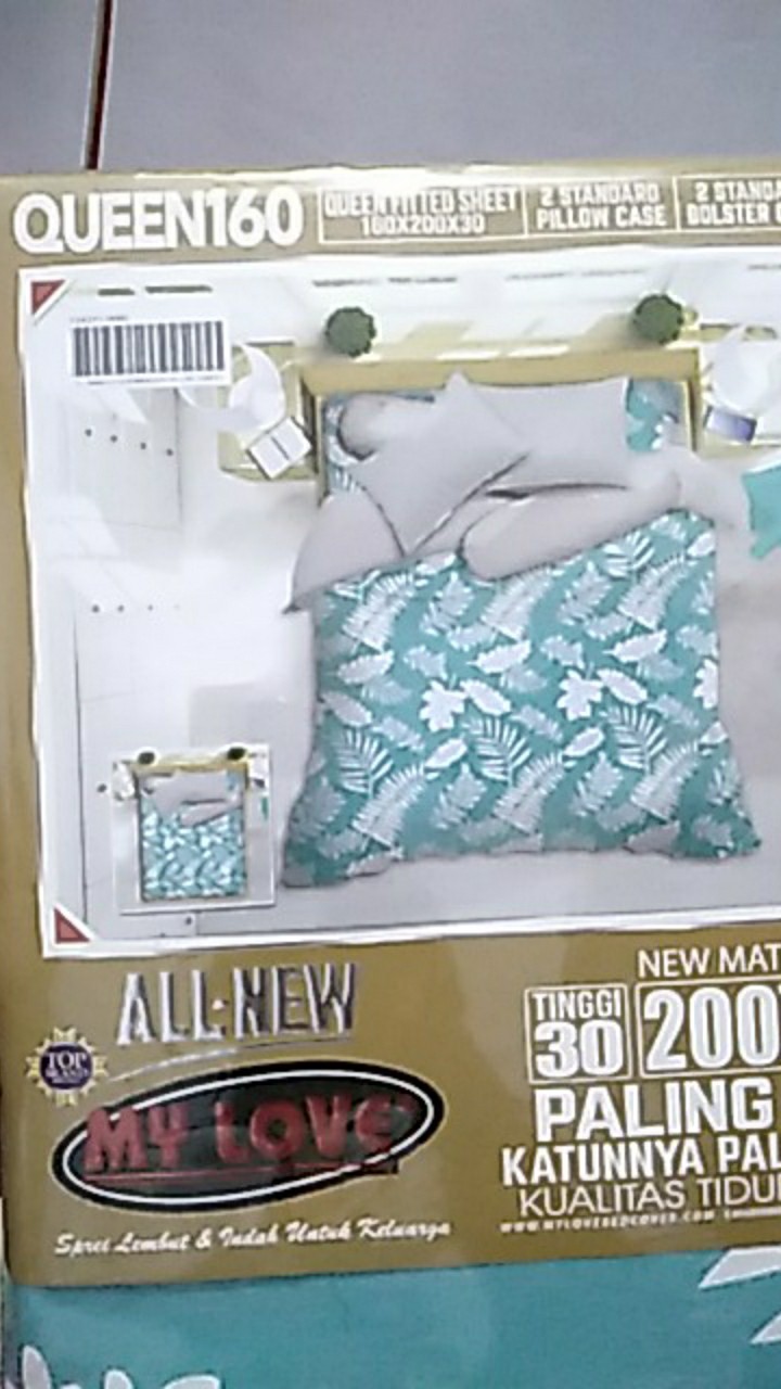 Sprei Katun All New My Love 180x200 160x200 T30 Fitted Flat Kania Inara Roseline Avanti Sp180t30anml