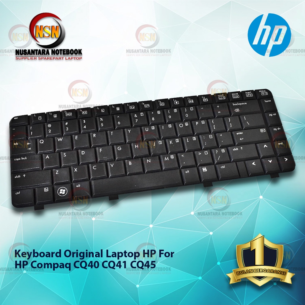 Keyboard Laptop HP Compaq CQ40 CQ41 CQ45 Hitam Black