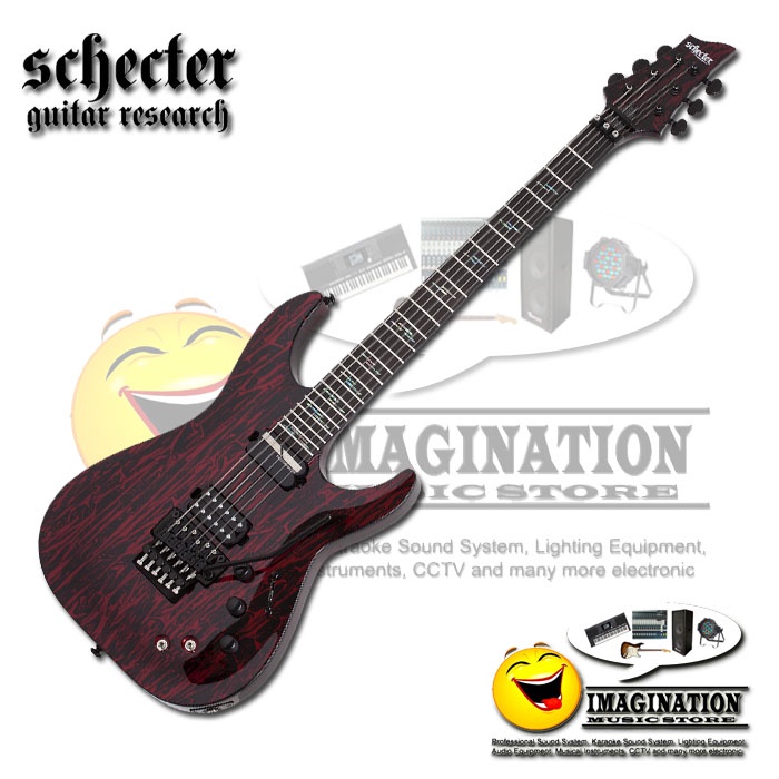 Schecter C-1 FR-S Silver Mountain - Blood Moon