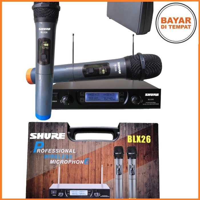 Shure Mic Wireless BLX 26 Koper Handheld Digital display -Black