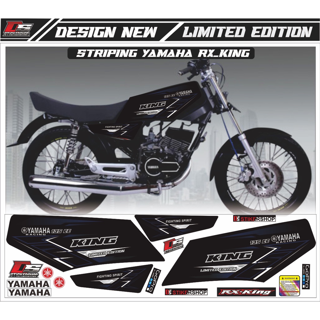 STRIPING RX KING VARIASI/STRIPING RX KING VARIASI SIMPLE/MODIFIKASI RX KING WARNA BIRU TUA