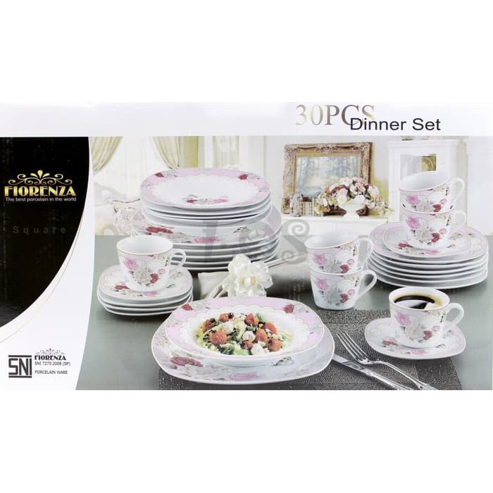 Piring Makan Set FIORENZA Dinner Set 30pc 889-30 (00143.02654)