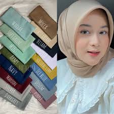 PARIS PREMIUM Hijab Segi Empat Paris Polos TEBAL TIDAK NERAWANG Jilbab PARIS TEBAL NECI EMPAT SISI Kerudung Paris