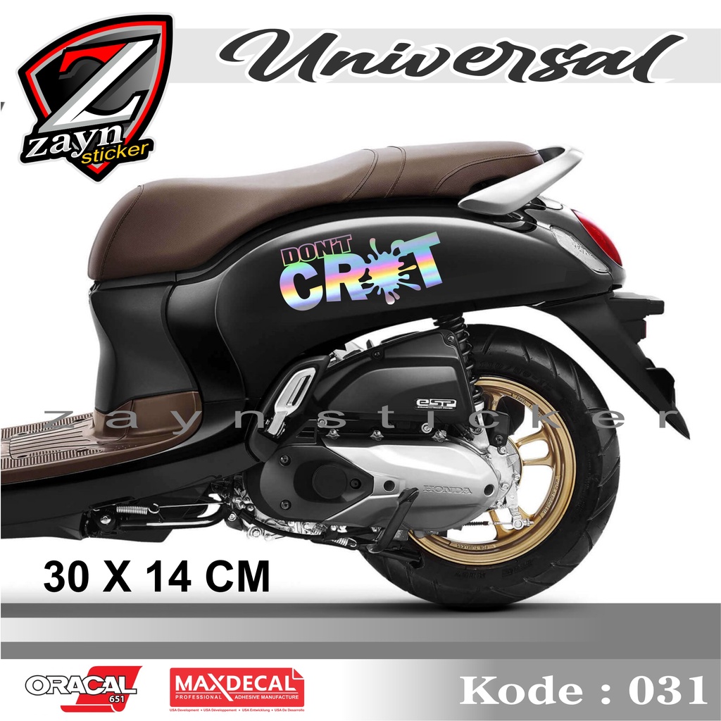 TERMURAH, STIKER LIST CUTTING STICKER CROT VESPA SCOOPY GENIO VINO DLL 031