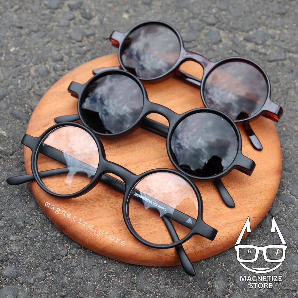 [[COD]] Kacamata bulat hitam Jhon Lennon Kacamata Boboho Kacamata Bulat murah Kacamata hitam bulat