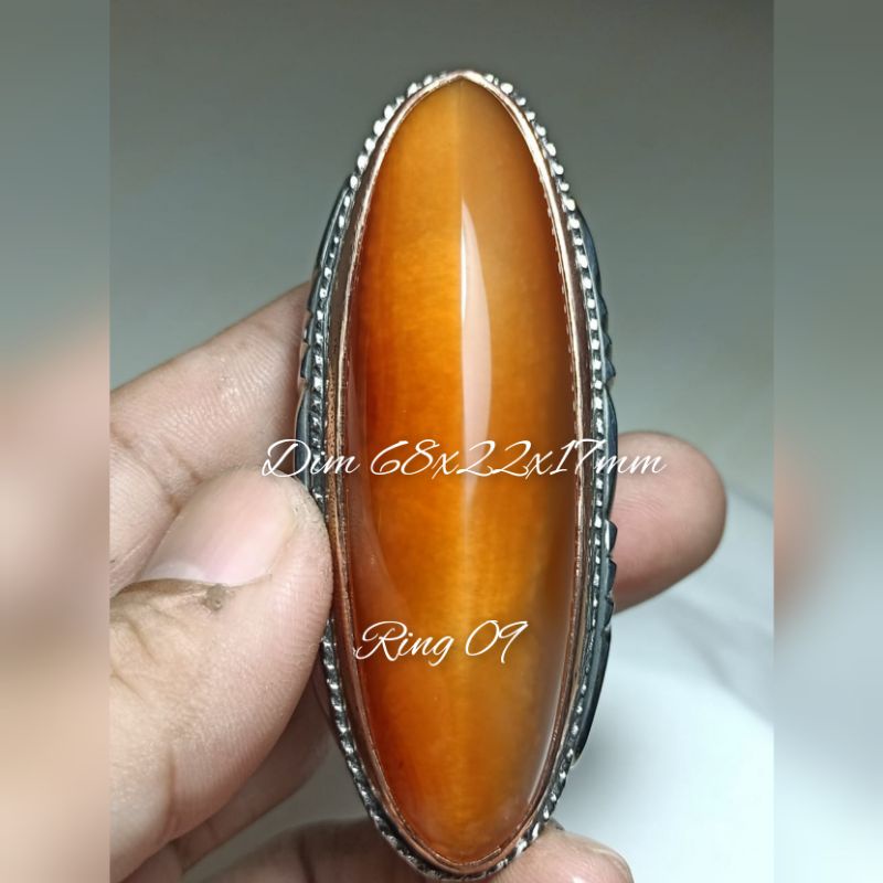 Cincin batu pandan nanas sisik betik kelas penikmat ring monel anti karat