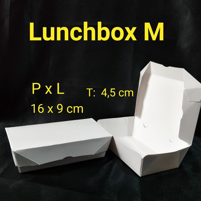 lunch box paper box  box nasi food grade M