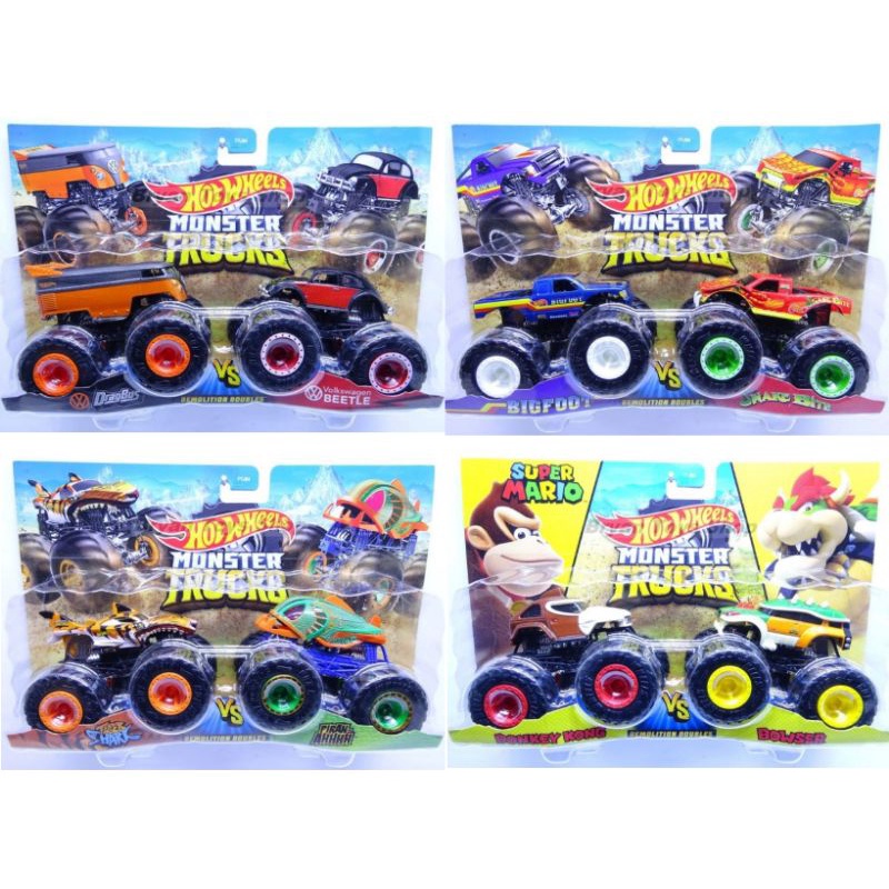 Hot Wheels Monster Trucks Demolitin Doubles Original Mattel Hotwheels Monster truck isi 2