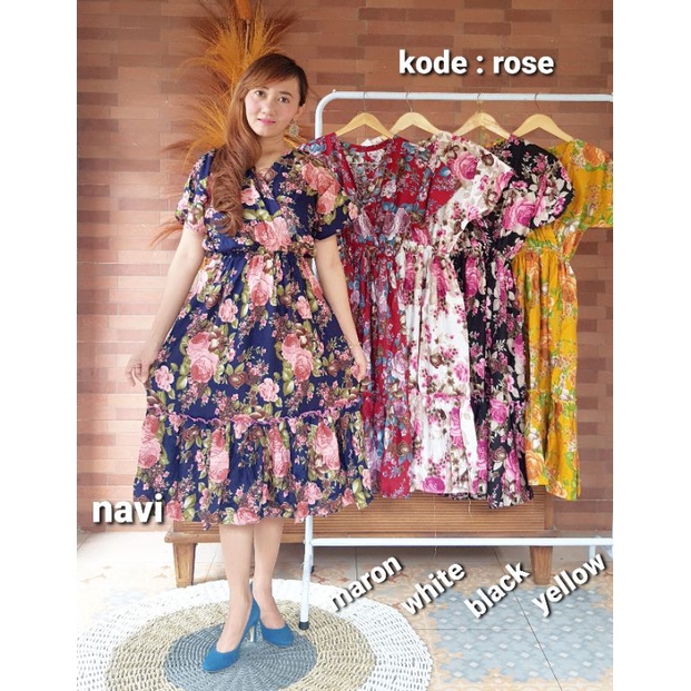 Dress Andin Ruffle Amanda Ikatan Cinta Busui Friendly