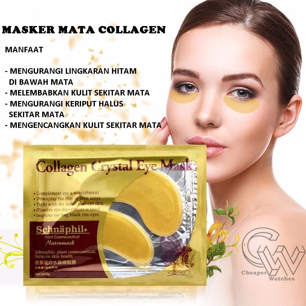 Cheaper-10 pasang Masker Mata Emas Kolagen Harga Collagen Crystal Eye Mask