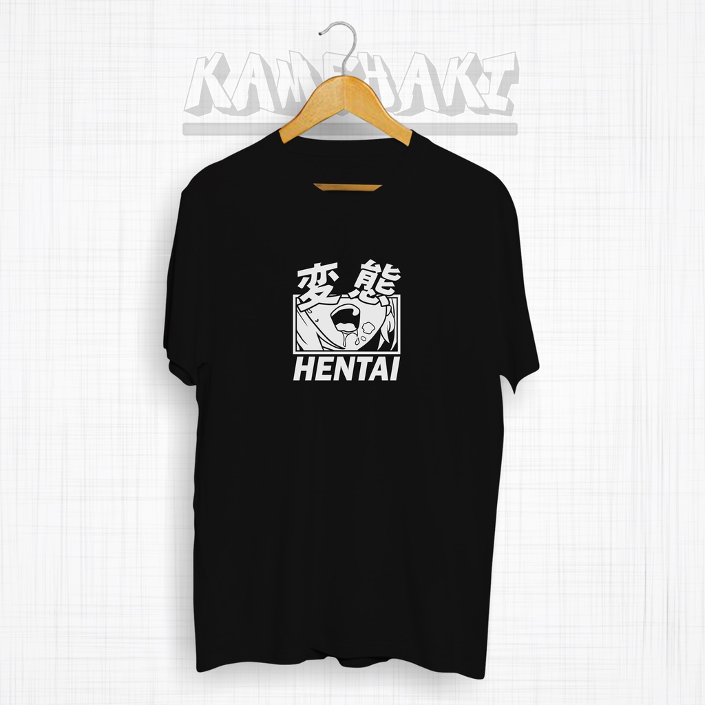 Kaos Anime HENTAI FACE KIMOCHI / Kaos Distro Jepang / Baju Distro Bandung / Kaos Kata-Kata